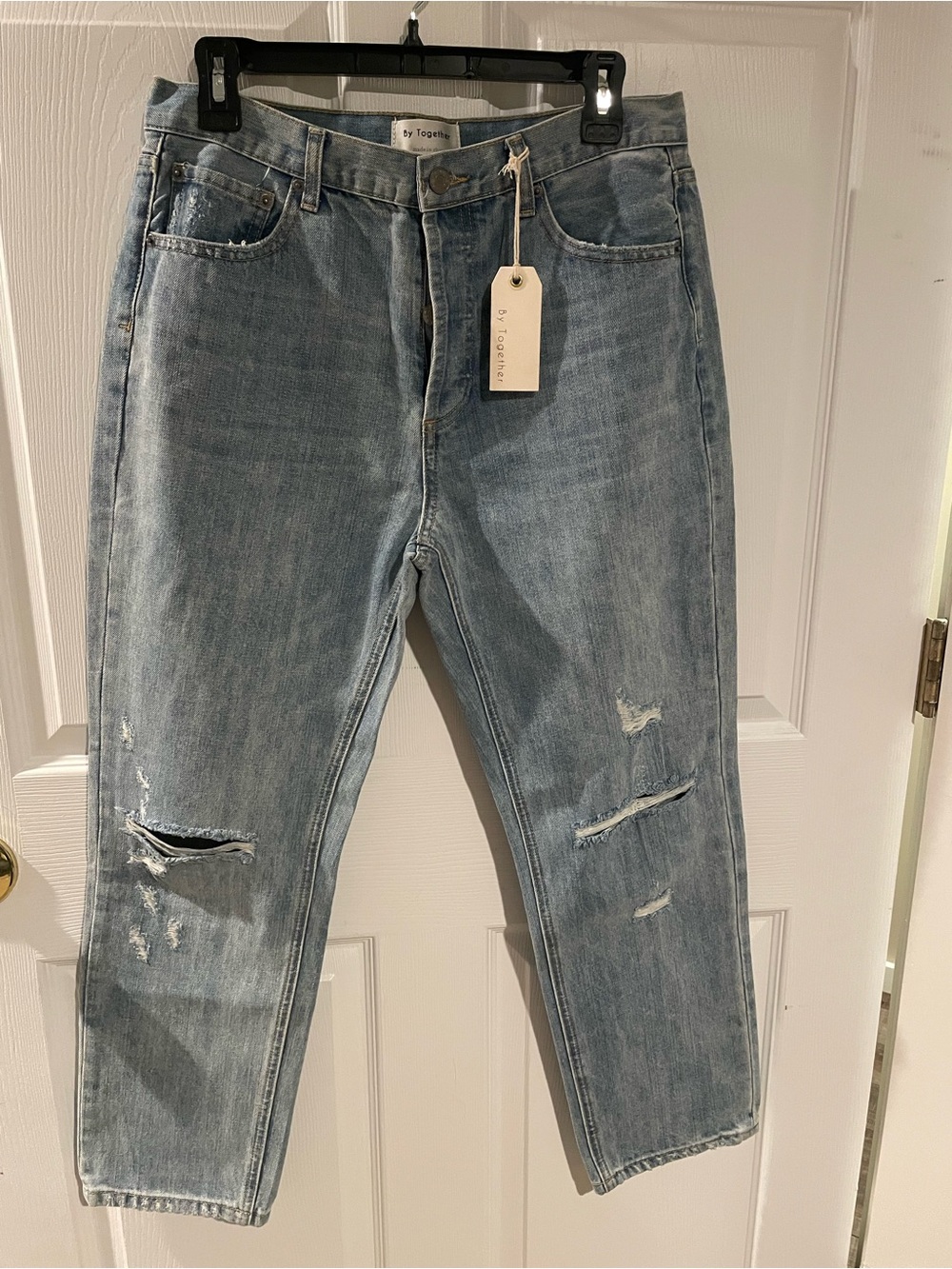 By Together Faded Blue Denim Jeans, size large